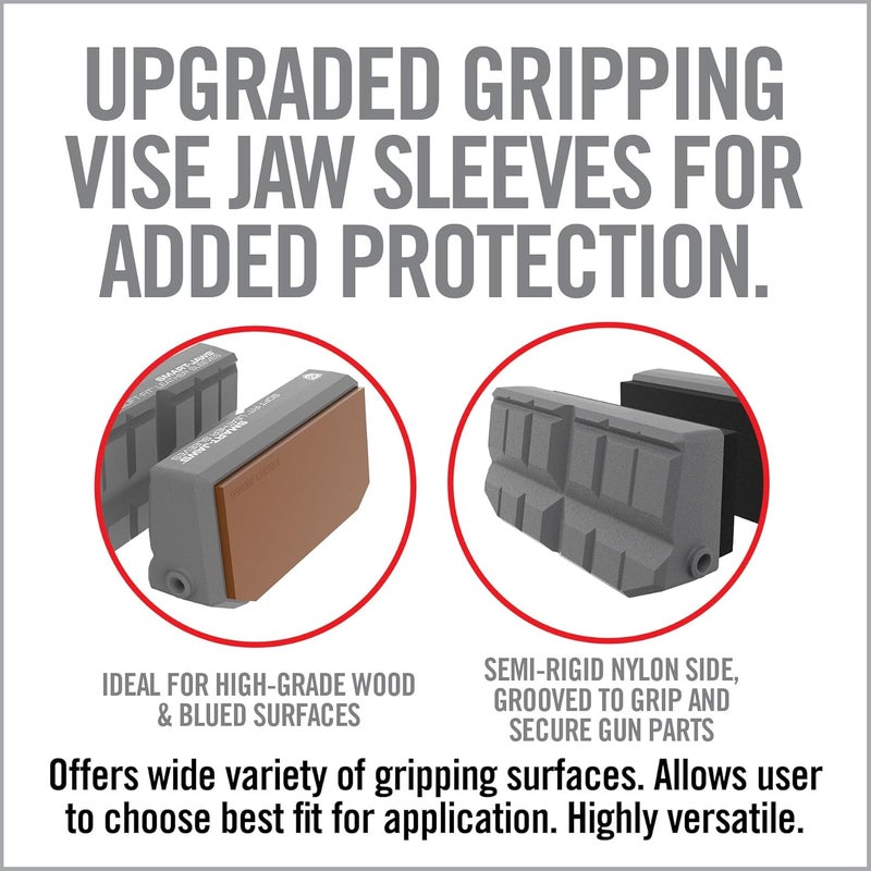 Real Avid Smart Jaws | Upgraded Vise Jaws | Versatile Vise Jaw Pads for Optimal Secure Fit on Variety of Shapes and Sizes (Soft-Fit Leather Sleeves) - Image 2
